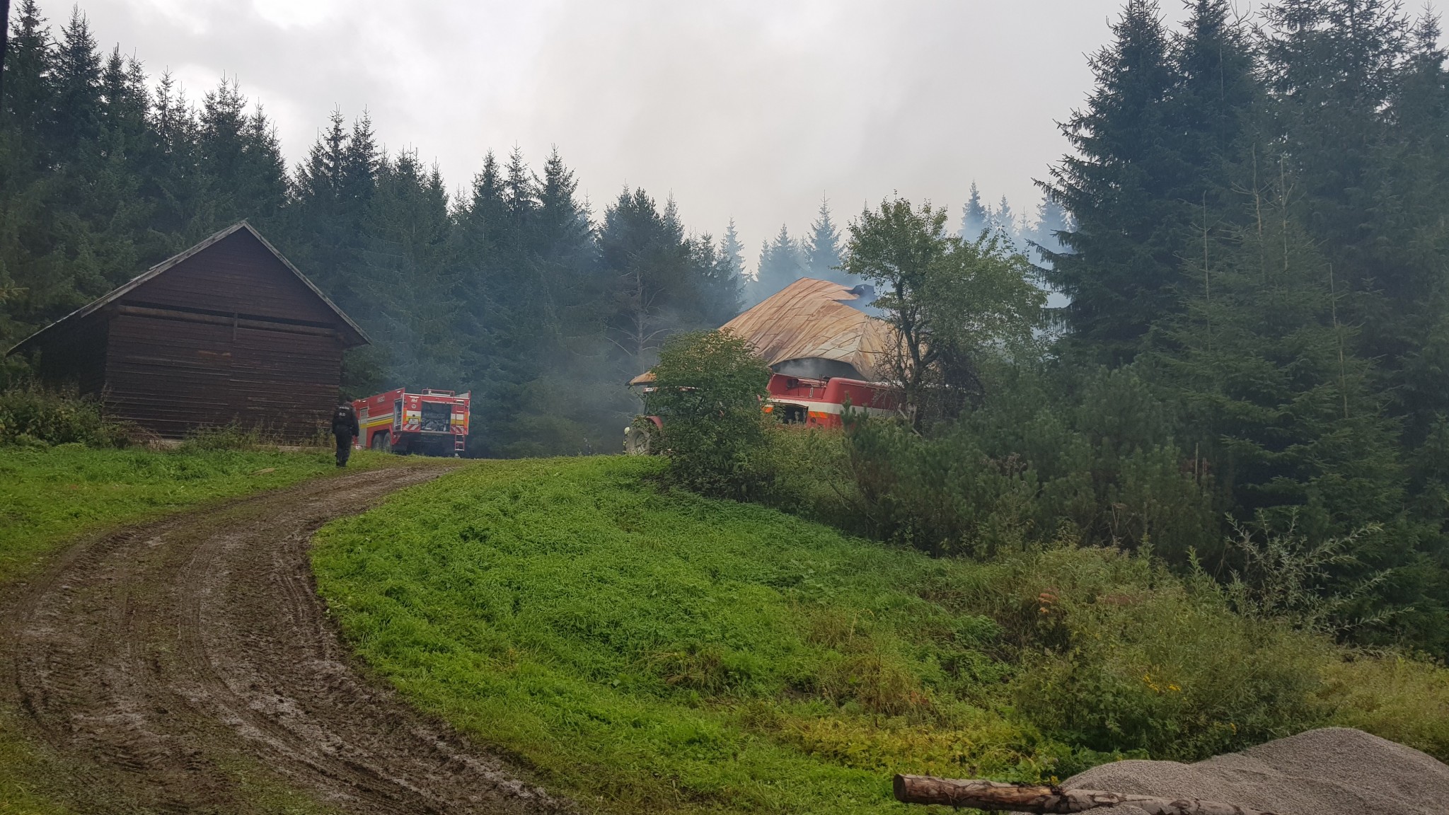 Požiari chaty v Mútnom pri Námestove